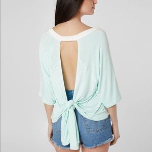 Daytrip Open Back Mint Green Top